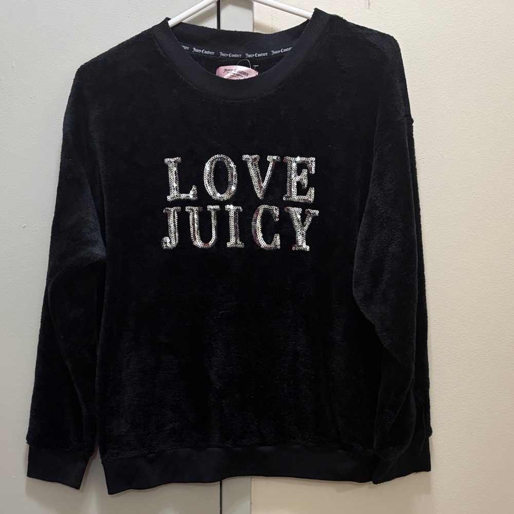 Juicy Couture Black Fleece Pullover - Picture 2 of 4